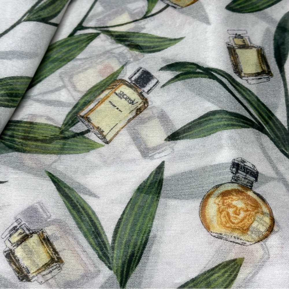 Vintage Gianni Versace Perfume Floral Scarf